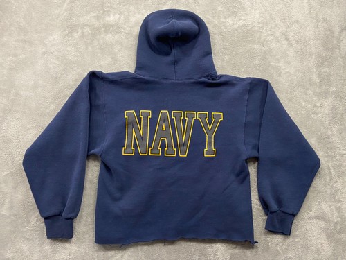 Vintage Navy Midshipmen Sweatshirt Women's Small Hoodie Made In USA Retro Y2k - Picture 2 of 14