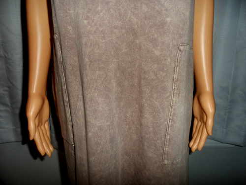 Great Three Bird Nest size M brown short sleeve t-shirt pocket dress women NWOT - Picture 3 of 6