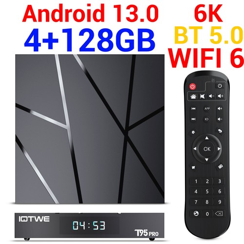 Smart TV Box Android 4+128 GB 13 6K HDMI Quad Core 5G WIFI Media Stream Player - Imagen 17 de 17
