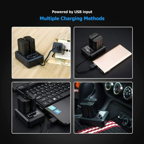 Dual USB Charger for Fujifilm NP-W235 Battery X-T5 X-H2S X-T4 XT4 GFX100S X-H2 - Picture 7 of 12
