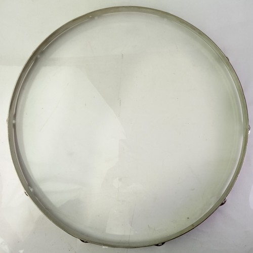 Leedy 16"10 Lug Caja Tambor Batería Borde/Aro Níquel Latón NOB Piso Tom De Colección Años 30 - Imagen 6 de 8