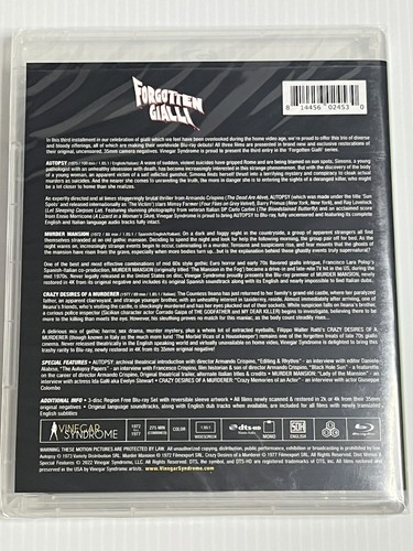 Forgotten Gialli: Volume 3 (2022, Blu-ray, WS, Region Free). Vinegar Syndrome. - Bild 2 von 6