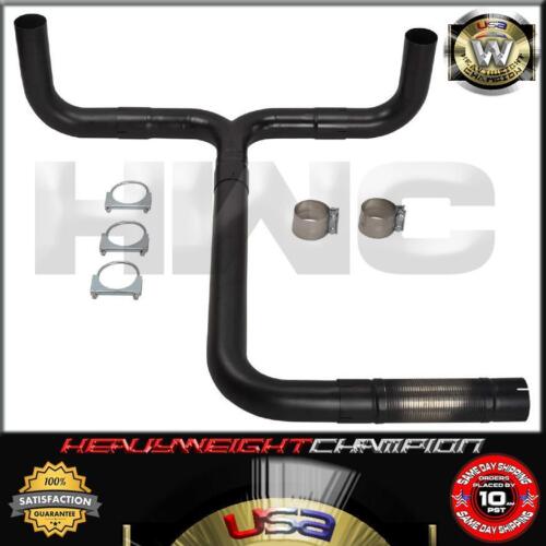 BK Dual Exhaust T Pipe Stack Bed Kit For Full Size Pickup Truck Chevy Ford Dodge - Bild 3 von 4