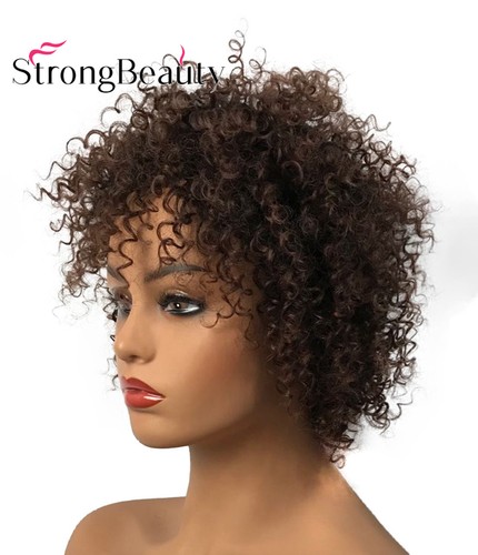 Black Short Afro Curly Hair Wigs for Black Women Fashion African American Wigs - Picture 6 of 8