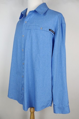 Camisa para hombre Little Donkey Andy ventilada azul talla XL mangas convertibles secas eléctricas - Imagen 4 de 6