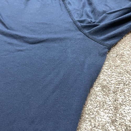 George Shirt Mens XL 46-48 Blue Long Sleeve Soft Casual Solid Basic Everyday Tee - Bild 6 von 8
