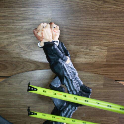 James the Butler 2 French Waiters Resin Long Neck Bottle HOLDER Wine Vintage NOS - Picture 4 of 22