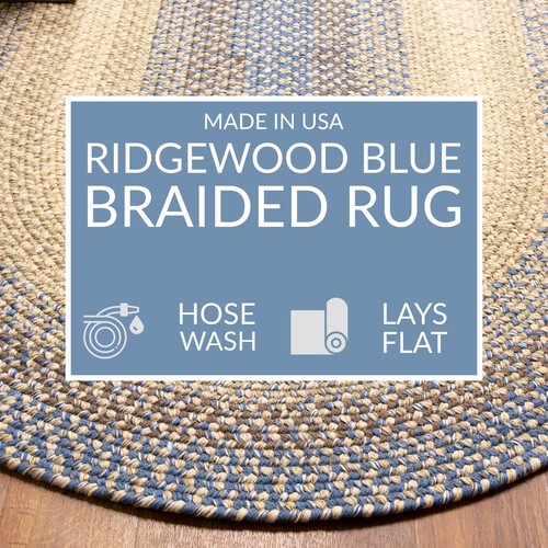 Handmade Braided Rug for Farmhouse Indoor / Outdoor - Country - Made in the USA - Picture 7 of 24