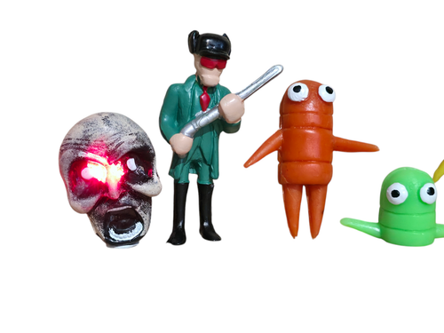 TOY MEXICAN ACTION 7 FIGURES MONSTER R.E.P.O - Picture 2 of 4