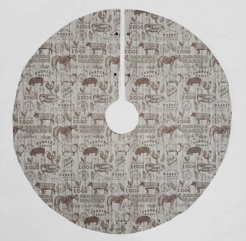 Farmers Market Christmas Tree Skirt (3 Shapes Available) - Bild 3 von 4