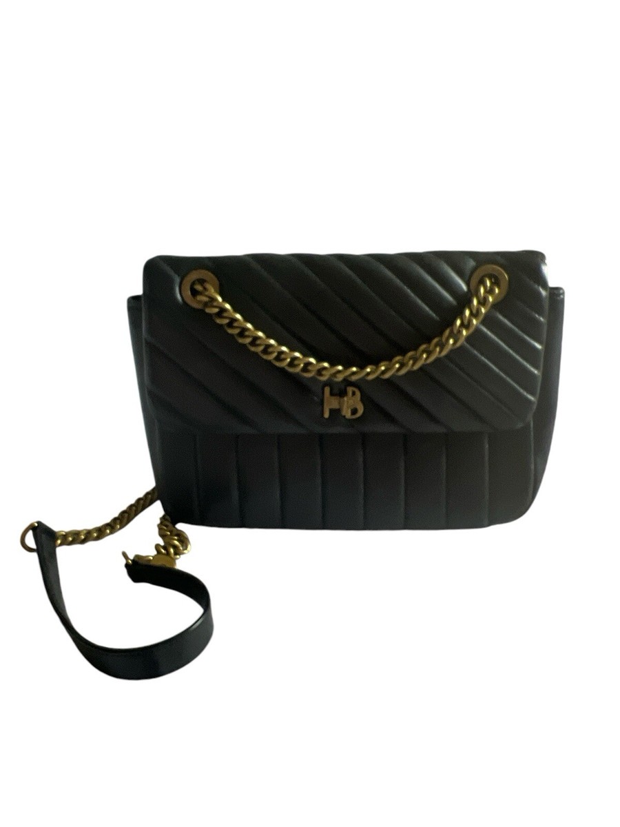 Henri Bendel 712 CONVERTIBLE SHOULDER BAG HANDBAG IN Black