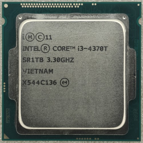 Intel Core i3-4370T SR1TB Dual Core Processor 3.3 GHz, Socket LGA1150, 35W CPU - 第 1/2 張圖片