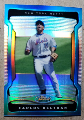 2009 Topps Finest Blue Refractor Carlos Beltran /399 New York Mets #84