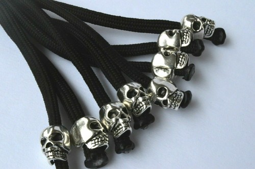 Látigo de regreso para motocicleta con borlas de bola y calavera de 1"" 36"" látigo de motor Paracord - Imagen 53 de 146