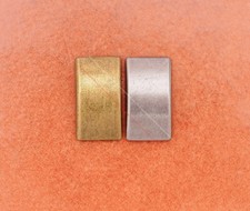 30X Punk Brass Plated Arched Rectangle Rivet Stud Leathercraft Belt Bag Conchos