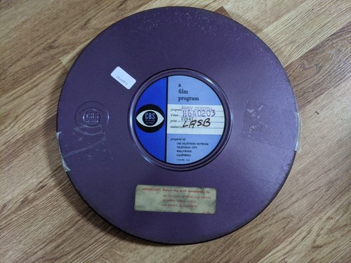 CBS Lila Film & Video Film Band Metall Kanister Dose Behälter 12 1/2" x 1 - Bild 1 von 6