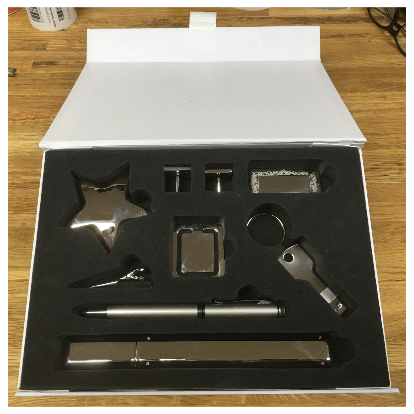 Details zu Krawatte Clip Manschettenknöpfe USB Geld Stift Box Geschenkset Thailand Flagge NEU niedriger Preis