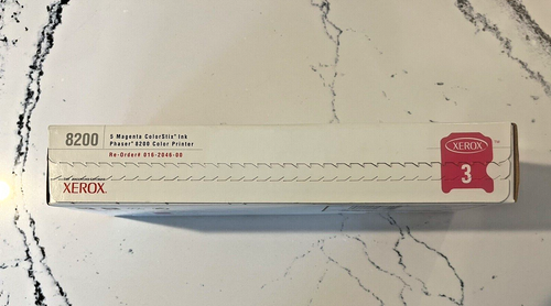 Phaser 8200 Color Printer Solid INK Magenta Genuine XEROX Sealed 5 stix BOX 0162 - Picture 4 of 5