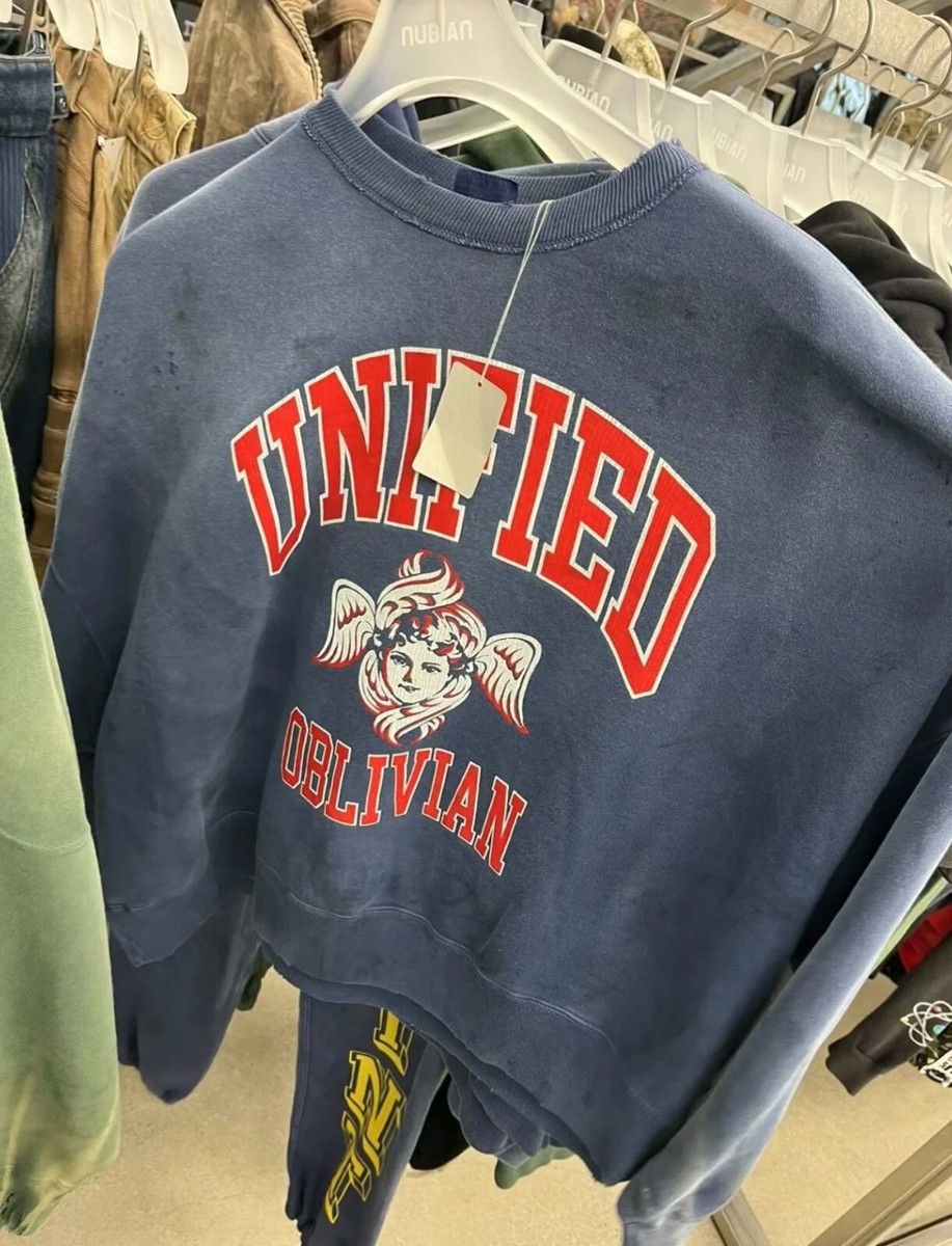 Saint Michael Unified Oblivion Red Cupid Text Mens Navy Blue Saint Michael Unified Oblivion Red Cupid Text Mens Navy Blue