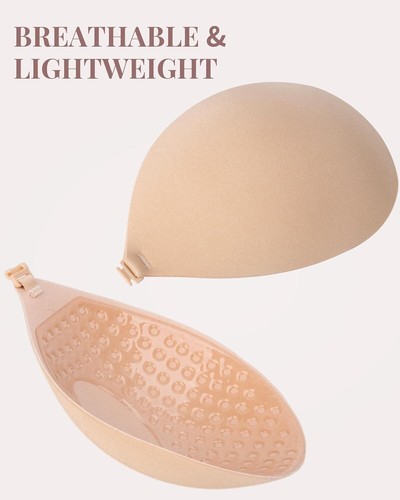 Adhesive Push Up Sticky Bra 2 Pairs Strapless Bra Invisible Backless (Size:C) - Picture 3 of 5