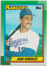 1990 Topps #331 Juan Gonzalez RC Texas Rangers