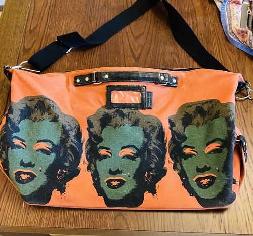 "Base Andy Warhol lona equipaje cremallera de lona Marilyn Monroe 25" - Imagen 23 de 24