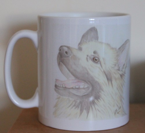 Dog Mugs- Ceramic, Plastic, Travel Mug German Shepherd, Agility Collie, Samoyed - Picture 2 of 10