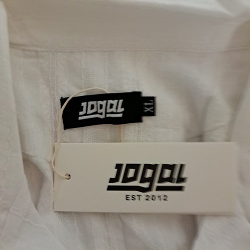 Jogal White Guayabera Cuban Shirt XL Great for Summer NWT vacation - Picture 4 of 6