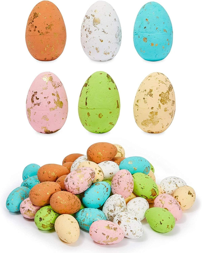 Foam Easter Eggs for Crafts and Easter Party Decorations, Home Decor (50 Pack)