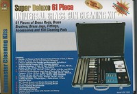 Gunmaster Super Deluxe 61 Piece Universal Brass Gun Cleaning Kit, Aluminum Case Gunmaster Super Deluxe 61 Piece Universal Brass Gun Cleaning Kit, Aluminum Case