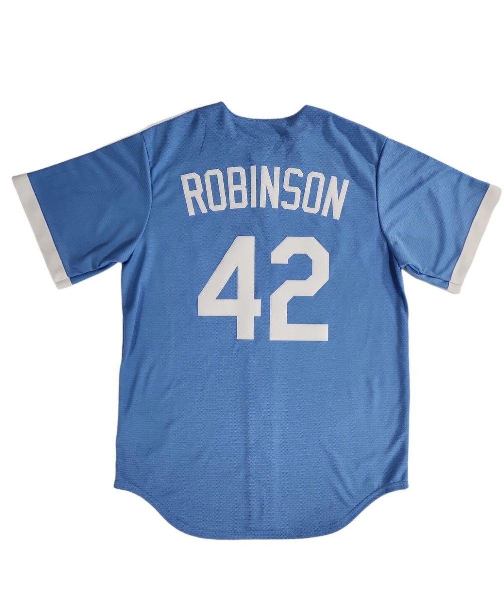 Men’s Nike Jackie Robinson Brooklyn Dodgers Cooperstown Collection White  Jersey