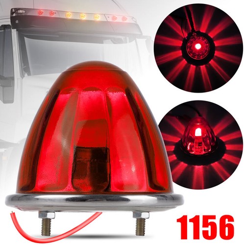 2x Kit de lente de vidrio de luz de sandía con bombilla 1156 lámpara de señal incandescente - Imagen 10 de 13