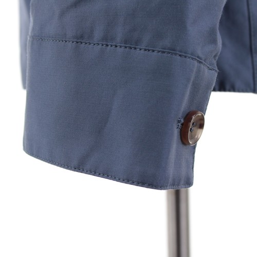 Sobrecamisa Luciano Barbera Nueva con Etiquetas Mezcla de Algodón Talla 50 (M EE. UU.) en Azul Sólido - Imagen 3 de 13