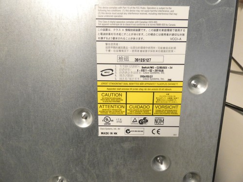 CISCO WS-C2950SX-24 Catalyst 2950 Series 24-Port Switch 10/100+1000Mbps PC-770 - 第 7/10 張圖片