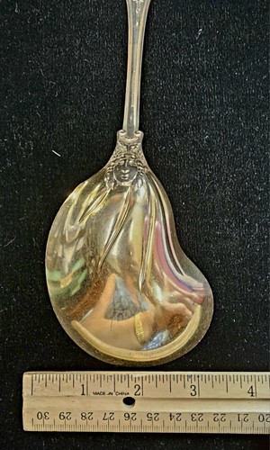 TIFFANY OLYMPIAN 9 3/8 BERRY OR CASSEROLE SPOON GOLD WASH 9 3/8IN - Picture 6 of 13