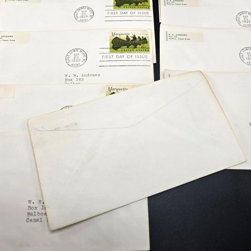 1968 First Day Of Issue Marquette Explorer US 6¢ Stamps On Envelopes LI3018 - Picture 6 of 6