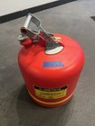 JustRite Red Non-Metallic Body Safety Can No. 14501 5 Gallons