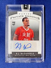 KJ MCDANIELS RC 2015 Panini BLACK BOX Rookie Private Signings Auto 03/25