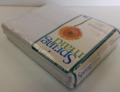 Twin Sheet Set SpringMaid Tiara Lace No Iron 1 Pillowcase Original Packaging - Picture 11 of 15