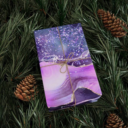 Purple Agate Print Wrapping Papers - Picture 18 of 37