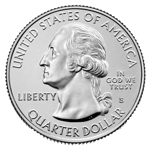 🇺🇸 US Quarter coin 25 cents National Park of American Samoa BAT "S" Mint, 2020 - Bild 2 von 2