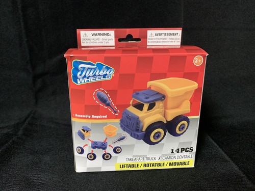 NEW Turbo Wheels Take Apart Truck 14 pcs Liftable Rotatable Movable New in Box