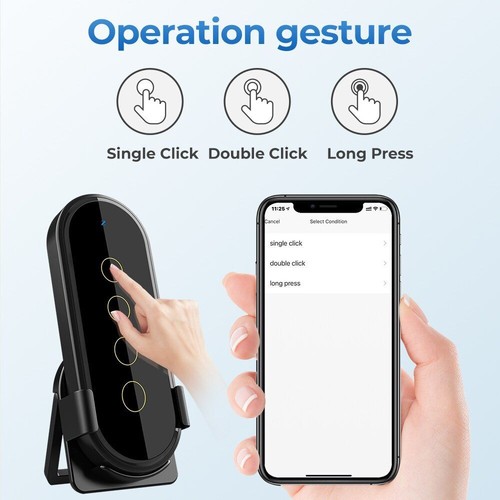 Smart Wireless Switch WIFI Remote 4 Key Control Touch Light Home Appliances - Photo 3/20