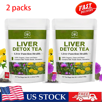 #ad #ad 2*42 Bags LiverKidney and Pancrea Herbal Compound Detoxamp; Cleanse Herbal Tea