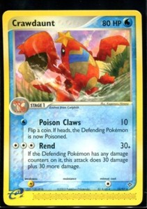 Crawdaunt Rare - ex Dragon 13/97 2003 NM Pokemon