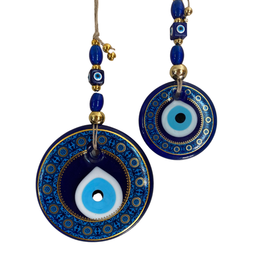Evil Eye Wall Hanging Handmade Small Turkish Glass Amulet Pendant Charm Gifts - Picture 2 of 3