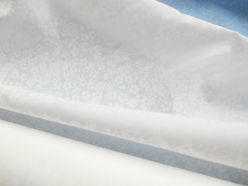 LIBERTY TANA LAWN FABRIC - NEW - PIGMENT PRINT - 100% COTTON - WHITE, SKY BLUE - Picture 5 of 9