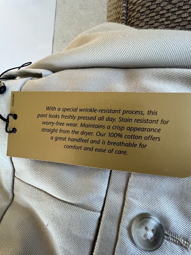 NWT Boys Class Club Gold Label Soft Khaki Pants Size 18 - Picture 5 of 8
