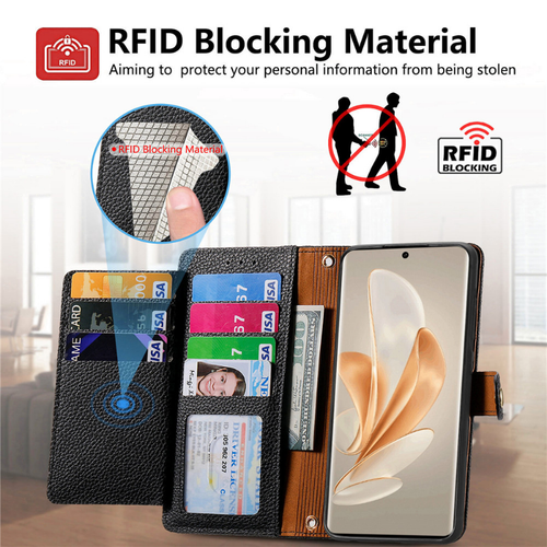 For VIVO Y21 Y21S Y22S Y11S Y33S Wallet Case Zipper Purse Card Holder Flip Cover - Picture 32 of 74