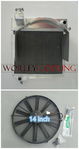 Aluminum radiator+Fan for Austin Healey Sprite Bugeye MG Midget 948-1098 Manual - Imagen 1 de 11